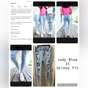 Judy Blue Skinny Fit distressed